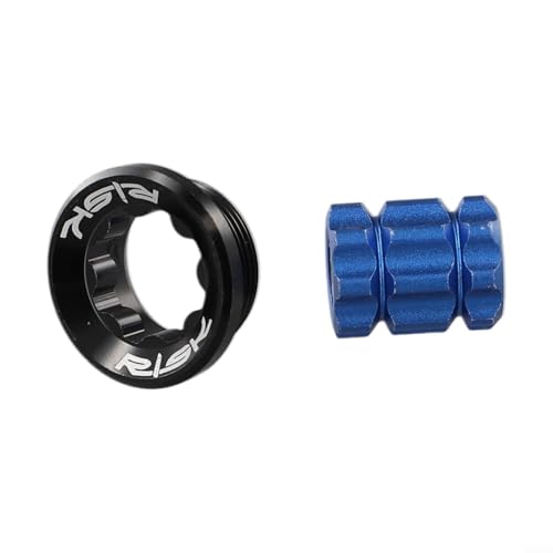 Premium M20 x 8 mm Kurbelbefestigungsschraube für HollowTech II, kompatibel mit Rennrädern und Mountainbikes (schwarz + Werkzeug) von WIIYENA