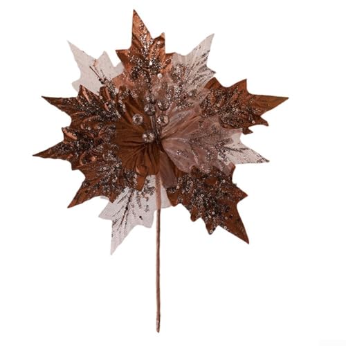 Raffinierte Flanell-Pailletten-Dekorationen, um Ihre Feiertage zu Hause oder Veranstaltungen zu verschönern (Kaffee) von WIIYENA