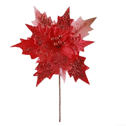 Raffinierte Flanell-Pailletten-Dekorationen, um Ihre Feiertage zu Hause oder Veranstaltungen zu verschönern (rot) von WIIYENA