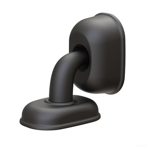 Robuster Türstopper ohne Stanzen für stabile Installation und Geräuschreduzierung in Häusern (schwarz) von WIIYENA