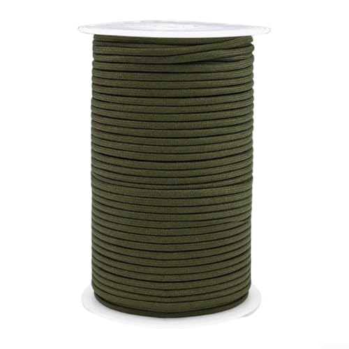 Robustes 100 m langes Campingzelt-Seil, ideal für Wassersport, Spanngurte und DIY-Outdoor-Aktivitäten (grün) von WIIYENA