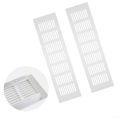 Rostbeständige Lüftungsgitter für Möbel, Aluminium, Luftstromlösungen, 2/4/6 Stück (2 Stück) von WIIYENA
