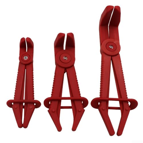 Schlauchschellenzange mit effizientem Design zur Vereinfachung Ihrer Sanitärprojekte, 3 Werkzeuge in einem Set (rot) von WIIYENA