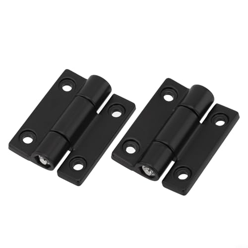 Set mit 2 verstellbaren Drehmomentdämpfungsscharnieren, Zinklegierung für Möbel und industrielle Anwendungen, ermöglicht eine flexible Positionierung (schwarz) von WIIYENA