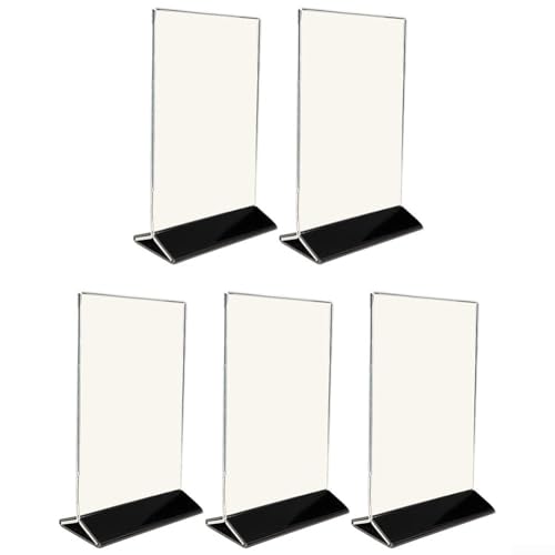 Stilvolle Acryl-Rahmenhalter für doppelseitiges Display, verschönern Sie Ihre Veranstaltung mit eleganten Lösungen (vertikal 10 x 15 cm) von WIIYENA