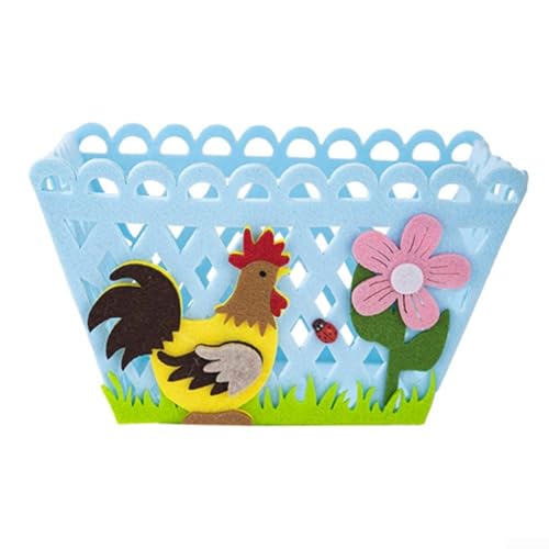 Süßes Korb-Set mit Tiermotiven, perfekt für die Aufbewahrung von Süßigkeiten während der Frühlingsfeiern (blau) von WIIYENA