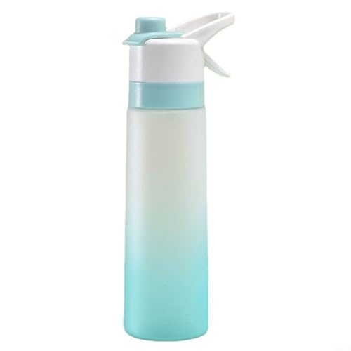 Tragbare 700 ml Outdoor-Sprühflasche mit Griff und Strohhalm für Sport und Reisen (blau) von WIIYENA