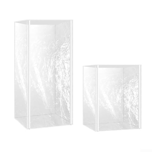 Transparente PVC-Abdeckung mit Reißverschlüssen, perfekte Passform für Standard-Brötchenständer in Cafeterien und Bäckereien von WIIYENA