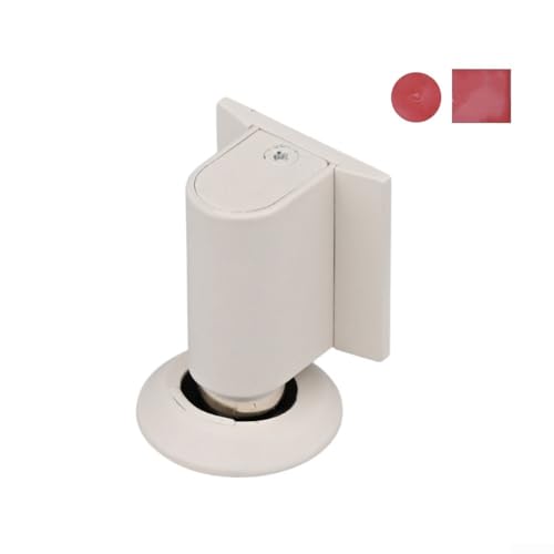 Türstopper aus Zinklegierung mit Saugnapf, robuste Unterstützung ohne Schäden an der Wand (weiß) von WIIYENA