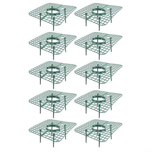 Vertikales Tablett für Erdbeeren, gebaut für optimale Drainage und Sonneneinstrahlung, 10 Stück (grün) von WIIYENA