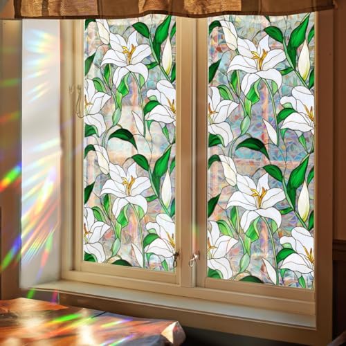 Vibrant Window Privacy Film Removable Glass Decor with UV Protection for Indoor Comfort (C) von WIIYENA