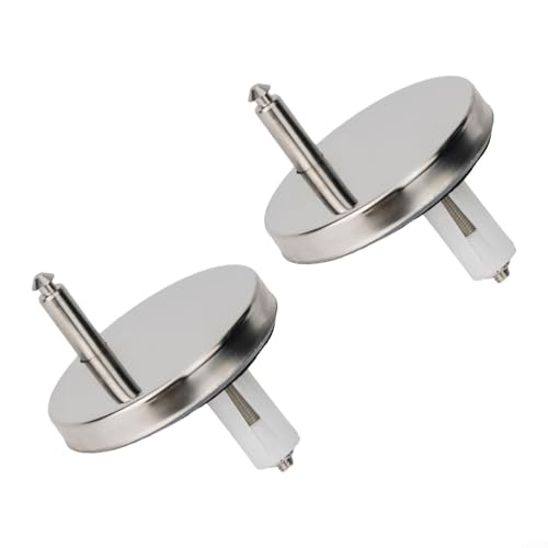 WC-Deckelscharnier-Set, 2 Metallscharniere und Schrauben für schnelle Installation (65 mm) von WIIYENA