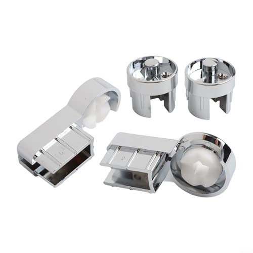 WIIYENA 1 Set Badewannenscharnierhalterungen, Duschwand-Scharniere, ABS, verchromt, Duschkopfhalter für 6 mm Glas, Wandmontage WIIYENA 1 Set Badewannenscharnierhalterungen, Duschwand-Scharniere, ABS, verchromt, Duschkopfhalter für 6 mm Glas, Wandmontage von WIIYENA