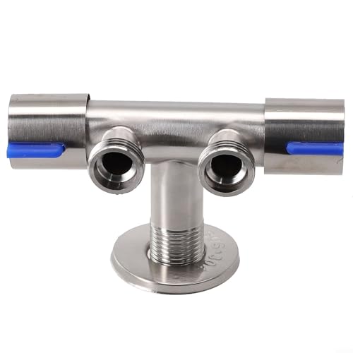 WIIYENA 304 Edelstahl SUS One-In und Two Out Drei-Wege-Eckventil Umsteller Waschmaschine Spezieller Badezimmer-Wasserhahn Wasserhahn WIIYENA 304 Edelstahl SUS One-In und Two Out Drei-Wege-Eckventil Umsteller Waschmaschine Spezieller Badezimmer-Wasserhahn Wasserhahn von WIIYENA