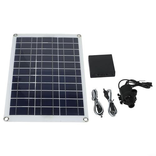 WIIYENA 50W Solar Wasser Teichpumpe Brunnen System Solarbetriebene Springbrunnen Wasserspiel mit Batteriebox DC 12V 800L/H Durchflussmenge Garten Pool Aquarium Pumpe Kit WIIYENA 50W Solar Wasser Teichpumpe Brunnen System Solarbetriebene Springbrunnen Wasserspiel mit Batteriebox DC 12V 800L/H Durchflussmenge Garten Pool Aquarium Pumpe Kit von WIIYENA