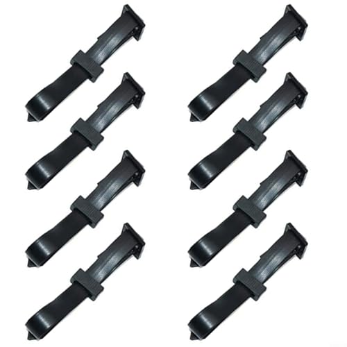 WIIYENA 8 Stück Baumbinder aus PVC, für Gartenpflanzen, verstellbare Baumgurte mit Schnalle für Strauchrosen, zum Organisieren von Pflanzen und Werkzeugen (60 x 2,5 cm) von WIIYENA