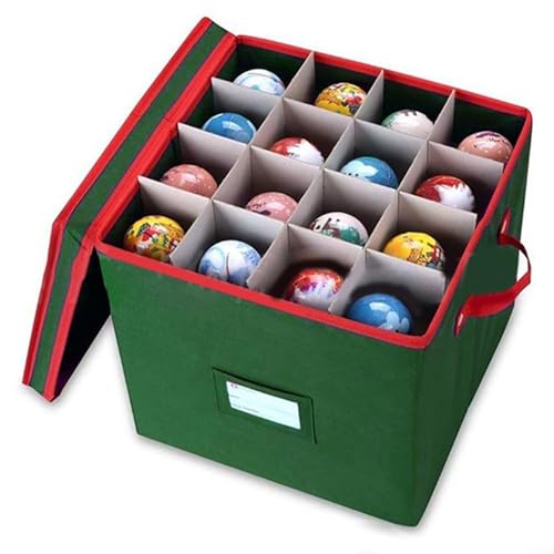 WIIYENA Aufbewahrungsbox für Weihnachtskugeln, faltbar, mit 64 Fächern, Urlaubsdekoration, Organizer für saisonale Ornamente WIIYENA Aufbewahrungsbox für Weihnachtskugeln, faltbar, mit 64 Fächern, Urlaubsdekoration, Organizer für saisonale Ornamente von WIIYENA