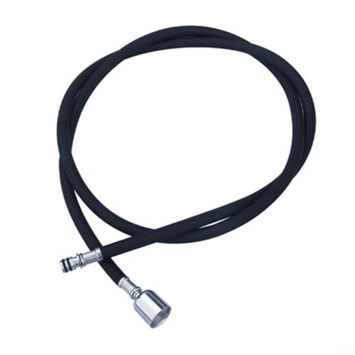 WIIYENA Ausziehbarer Ersatzschlauch für Küchenarmatur, ausziehbarer Wasserhahn, Sprühkopf, 150 cm (Schnappverschluss, schwarz) von WIIYENA