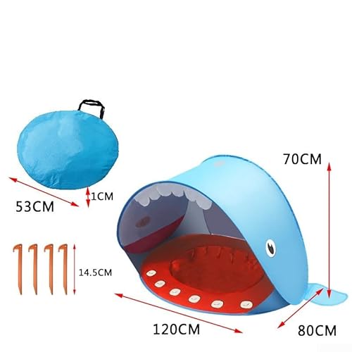 WIIYENA Baby Strandmuschel Strandzelt Pop-up Baby Strand Zelt Strandmuschel Babyzelt Mit UV-Schutz Belüftet Leicht Tragbar Für Strand Camping Outdoor Spielen(Blue) von WIIYENA