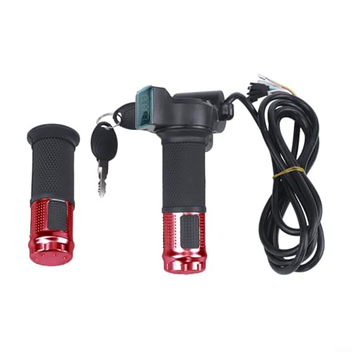WIIYENA E-Bike Gasgriff Lenkergriff Elektrofahrrad Steuersystem Lenkergriff mit Echtzeit-Batterieüberwachungsanzeige für 12V-72V mit Schlüssel WIIYENA E-Bike Gasgriff Lenkergriff Elektrofahrrad Steuersystem Lenkergriff mit Echtzeit-Batterieüberwachungsanzeige für 12V-72V mit Schlüssel von WIIYENA