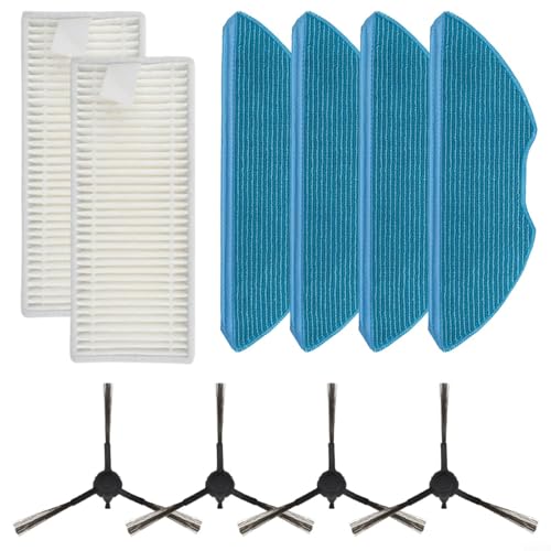 WIIYENA Ersatzteile Set für HomeRun 3000 XU3100 01 Roboterstaubsauger, 2 Filter, 4 Wischmopp-Tücher, 4 Seitenbürsten - Zubehör Verschleißteile WIIYENA Ersatzteile Set für HomeRun 3000 XU3100 01 Roboterstaubsauger, 2 Filter, 4 Wischmopp-Tücher, 4 Seitenbürsten - Zubehör Verschleißteile von WIIYENA