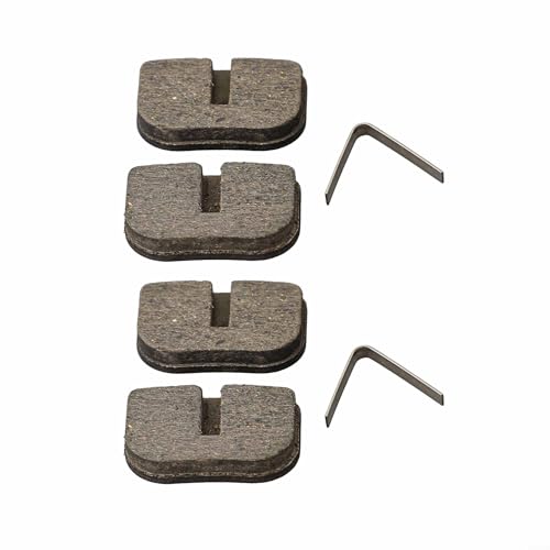 WIIYENA Fahrrad-Scheibenbremsbeläge, Kunstharz, Metall, 27,4 x 18,4 x 5,9 mm, für Pocket Bike für ATV, leises Bremsen, Ersatzteile, einfache Installation (2 Paar) von WIIYENA