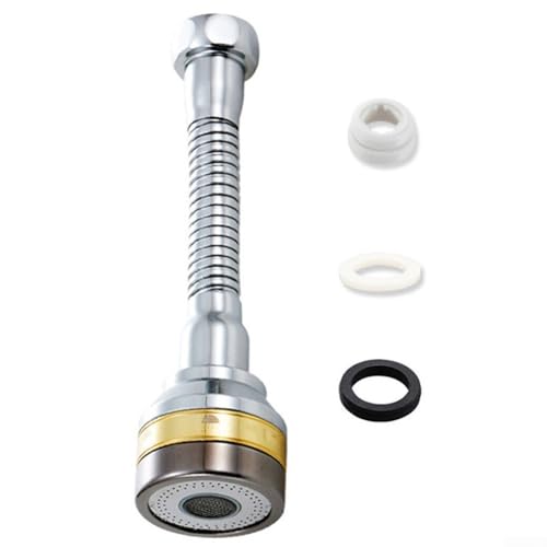 WIIYENA Für Wasserhahnverlängerung, biegbar, Küchenspüle, flexibler Wasserhahn-Sprühkopf-Aufsatz für Küchenspüle, kaltes heißes Wasser (M) von WIIYENA