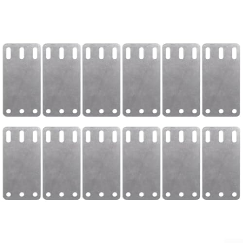 WIIYENA Metall für E/X-Track Schienenmontage, Rückplatten-Set mit Schrauben, Muttern, Unterlegscheiben für Ladungssicherung, 12 Stück WIIYENA Metall für E/X-Track Schienenmontage, Rückplatten-Set mit Schrauben, Muttern, Unterlegscheiben für Ladungssicherung, 12 Stück von WIIYENA