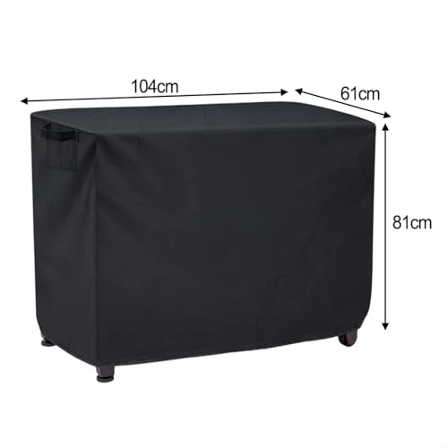 WIIYENA Outdoor Prep Table Cover Outdoor Garden Barbecue Cart Cover Waterproof Dustproof UV Resistant Oxford Fabric Patio Furniture Covers (104 * 61 * 81cm) von WIIYENA