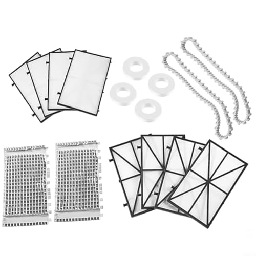 WIIYENA Poolfilter Ersatz für Dolphin CC Plus Roboter Pool Cleaner Kit mit Feinfilterplatten Ultrafeine Filter Track Climbing Rings Brush Set von WIIYENA