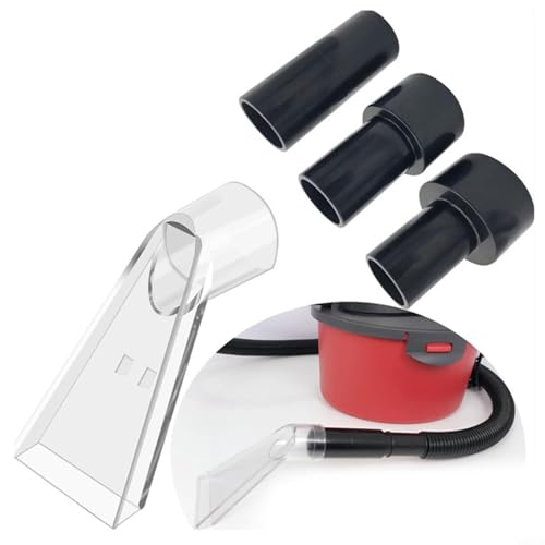 WIIYENA Schwenkkopf Bodendüse Teppichreiniger mit 3 Adaptern für Staubsauger Transparent Klare Spitzen Set für Sofa Stoffreinigung (A) von WIIYENA