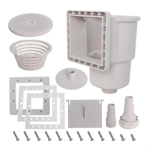 WIIYENA Schwimmbad Skimmer Kit für SP1091LX Aufstellpool Skimmer Box Wandhalterung Installationsset mit Vakuumplatte Schlauchadapter von WIIYENA