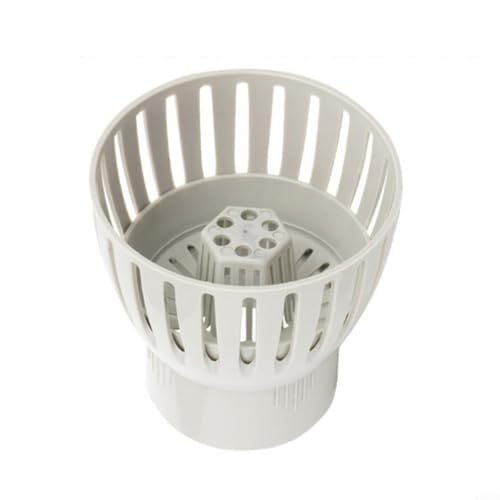 WIIYENA Skimmerkorb Pool Skimmer Ersatzkorb Vorfilter Pool Filterkorb Teichablaufsystem für Koi Fischteiche Wasserkontrolle Laub Schmutz entfernen (50 mm) von WIIYENA