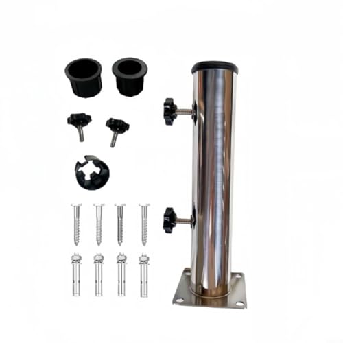 WIIYENA Sun Umbrella Base Bracket Outdoor Umbrella Mounting Stand Adjustable Knob Support Base Holder for Garden Patio Deck Parasol Sunshade Frame von WIIYENA