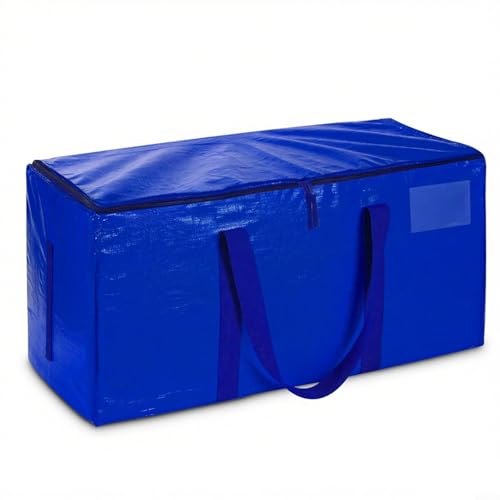 WIIYENA Umzugstaschen mit großer Kapazität, verdickte, gewebte Packtaschen für Kleidung, Steppdecken und Gepäckaufbewahrung (blau-1) von WIIYENA
