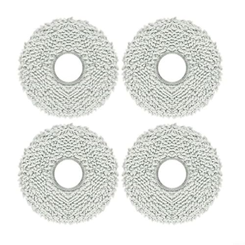 WIIYENA Wischtuch-Ersatz für Kärcher RCV 5 Plus Roboter-Staubsauger-Ersatzteile Mikrofasertuch Reinigung Wischpad Mop Matte Mop Rag(4 Stück) von WIIYENA