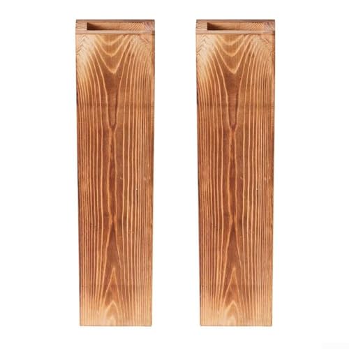 Wand-Blumentöpfe aus Holz, 2er-Set für platzsparende Innendekoration in kleinen Wohnungen und gemütlichen Räumen von WIIYENA