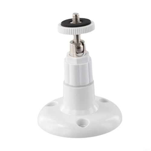 Wandhalterung für Überwachungskameras mit 360 Grad verstellbarer Drehung, für den Innen- und Außenbereich, mit stabiler Schraubsockel (weiß) von WIIYENA