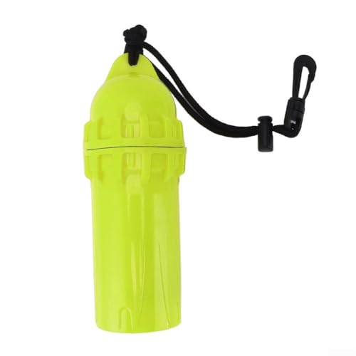 Wasserdichte Aufbewahrungsbox für Kajakfahren für Strand, Camping, Tauchen, widerstandsfähig, mit Dichtungsschutz für Wertsachen (gelb) von WIIYENA