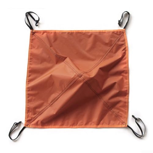 Wasserdichte Zeltplane, 56 x 56 cm, Überdachung für 3 4 Personen, Regenschutz für den Außenbereich (orange) von WIIYENA