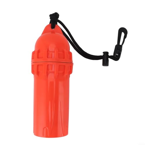 Wasserdichte trockene Aufbewahrungsbox für Kajakfahren für Strand Camping Tauchen beständig mit Dichtungsschutz für Wertsachen (Orange) von WIIYENA
