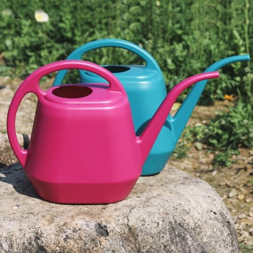 Wasserkessel mit langer Öffnung, 4 l, perfekt für die bequeme Bewässerung von Pflanzen im Innen- und Außenbereich (Seeblau) von WIIYENA