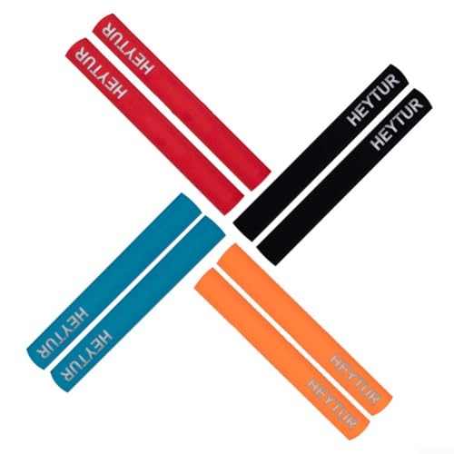 Weiche Kanu-Paddelgriffe für Kajak, 2 Stück, rutschfeste Griffabdeckungen, ideal für glattes Paddeln (orange) von WIIYENA