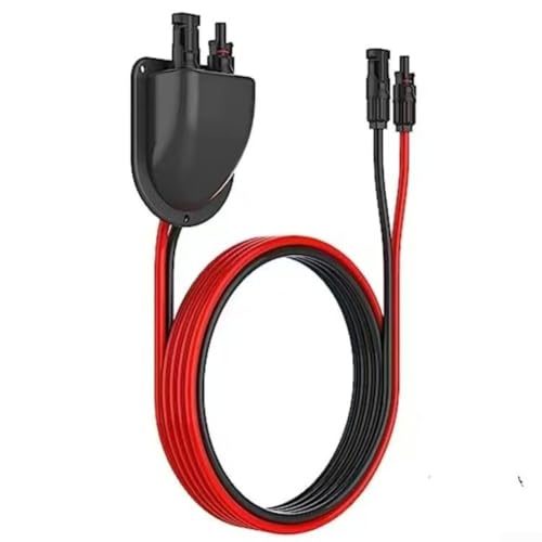 Wetterfester Solar-Doppelkabeleingang mit vorinstalliertem Kabel für effiziente Wohnmobil- und Yacht-Solarmodul-Integration (weiß) von WIIYENA