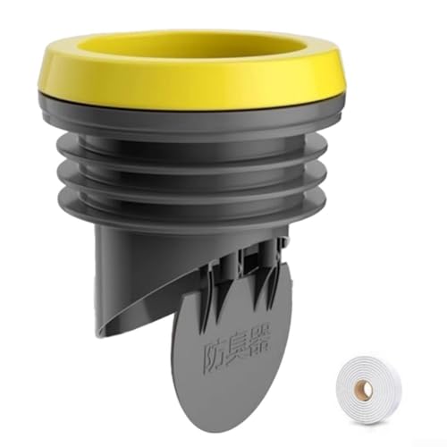 Zuverlässiges WC-Flansch-Dichtungswachs für Ring, auslaufsicher mit einfacher Installation, ABS-Silikon-Gummimaterial (Flansch + Dichtungsstreifen) von WIIYENA