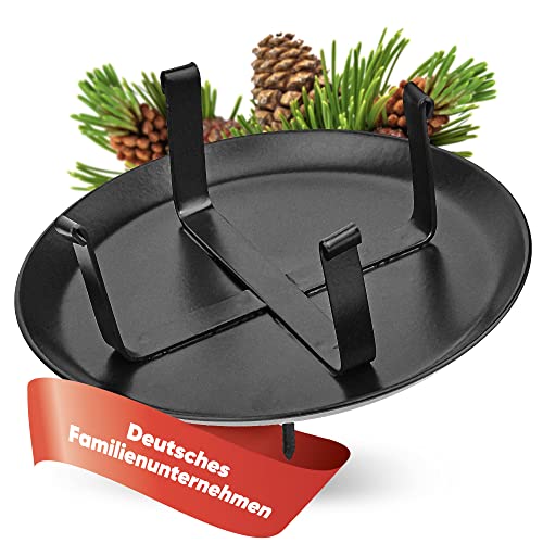 WIKAKERZEN Kerzenhalter Adventskranz - Schwarz - 1er Set | 1 Kerzenhalter ohne Dorn | Stabile Adventskranz Kerzenhalter für LED & Wachskerzen | Kerzenstecker für Ø 7 cm Kerze von WIKAKERZEN