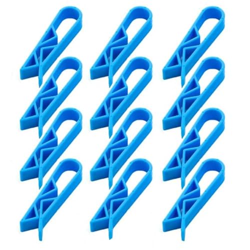 WIKEXINGLONGER 10 Packungen Müllsack-Clips, Müll-Clips, rutschfest, Müllsack-Klemme, fester Clip, Kunststoff, Mülltonnen-Clip für Küche, Mülleimer, Müllbeutel, feste Clips von WIKEXINGLONGER