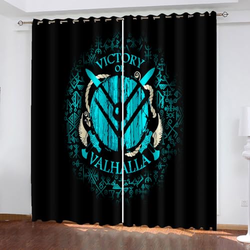 WIKINGER Gardinen mit ösen 2er Set B 200 X H 200 cm 3D Vorhang Blickdicht Kälteschutz Schallschutz Verdunkelung Wärmeisolierende Vorhänge für Wohnzimmer Schlafzimmer WIKINGER Gardinen mit ösen 2er Set B 200 X H 200 cm 3D Vorhang Blickdicht Kälteschutz Schallschutz Verdunkelung Wärmeisolierende Vorhänge für Wohnzimmer Schlafzimmer von WIKINGER