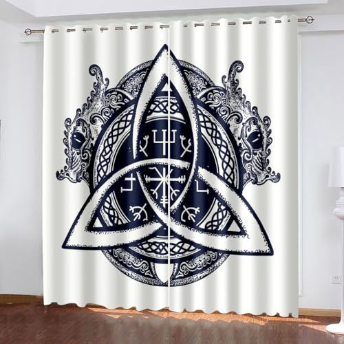 WIKINGER Vorhänge mit ösen 2er Set B 270 X H 300 cm 3D Gardinen Blickdicht Kälteschutz Schallschutz Verdunkelung Wärmeisolierende Vorhang für Wohnzimmer Schlafzimmer WIKINGER Vorhänge mit ösen 2er Set B 270 X H 300 cm 3D Gardinen Blickdicht Kälteschutz Schallschutz Verdunkelung Wärmeisolierende Vorhang für Wohnzimmer Schlafzimmer von WIKINGER