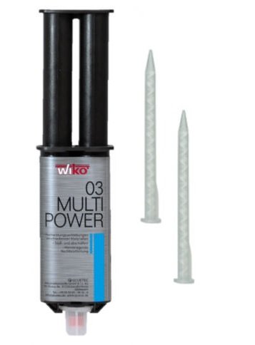 WIKO Multipower 2K Klebstoff Hochleistungs-Kleber + 2 Mischdüsen 1 Stück 25ml von Wiko